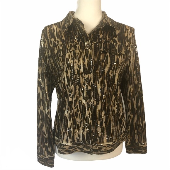 ELEMENTZ On Trend Petite Leopard Print Button Front… - Picture 3 of 9